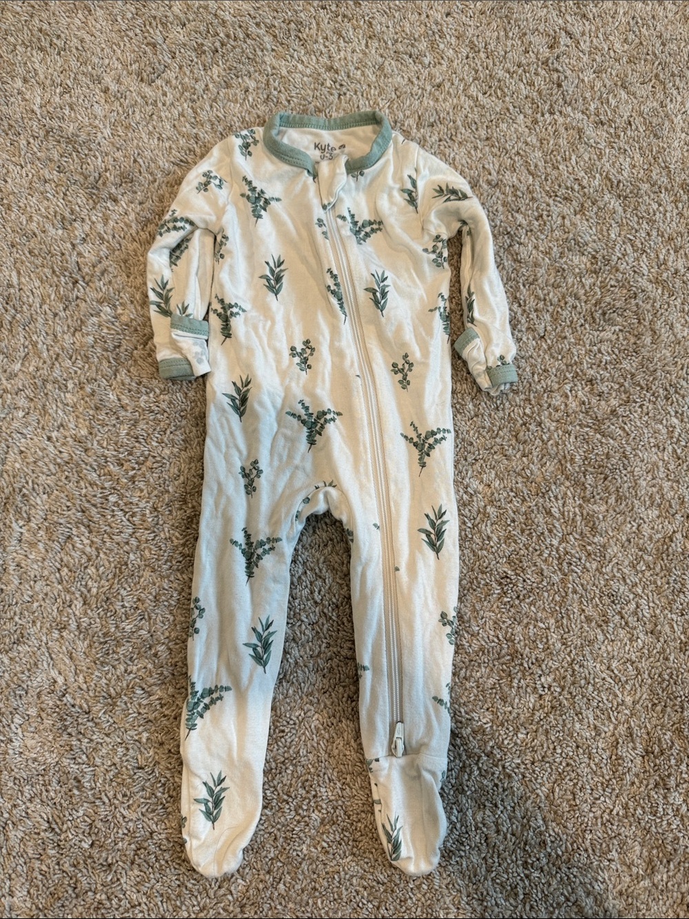 Kyte Baby Snap Footie- 0/3 months